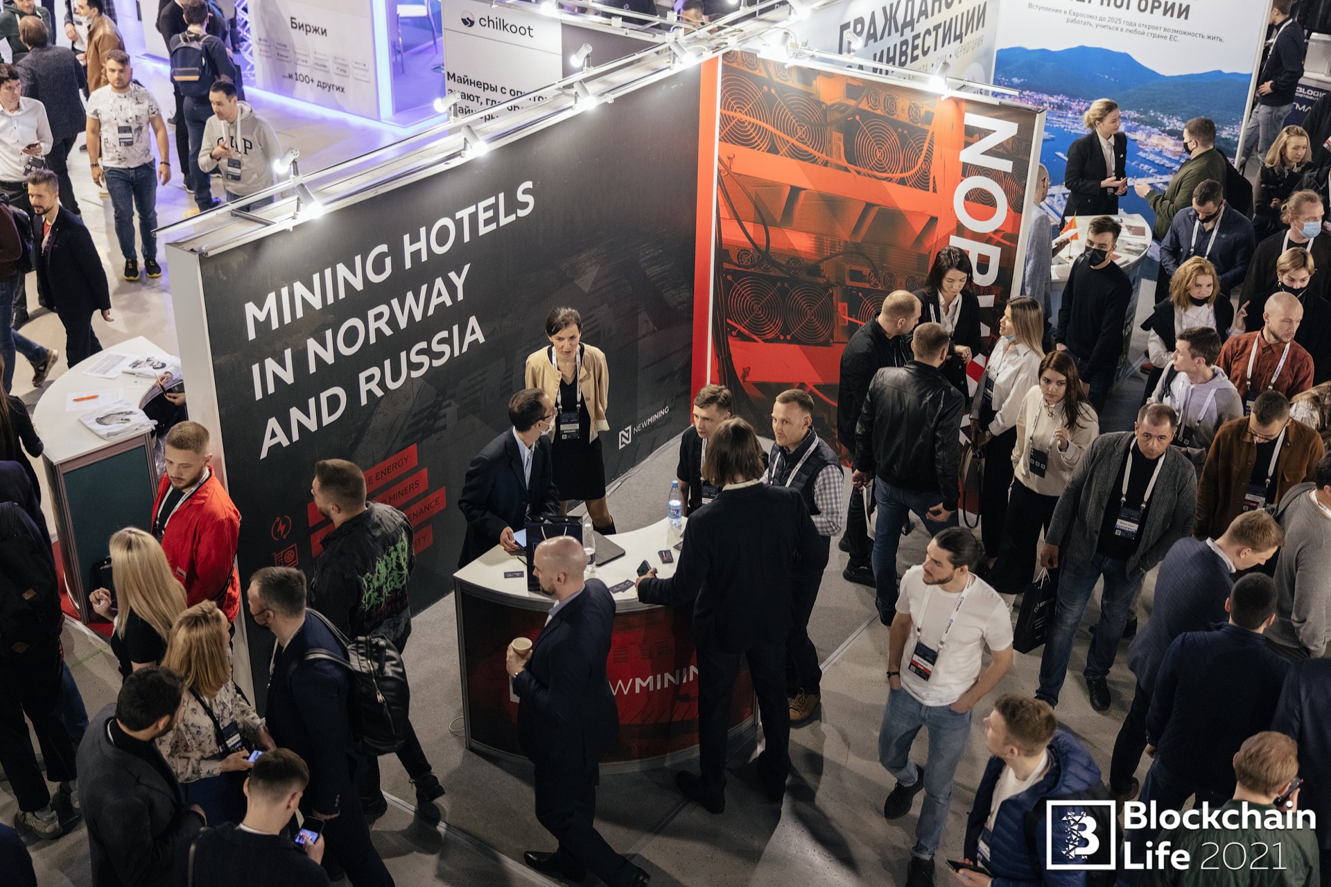 Blockchain Life 2021 Moscow booth