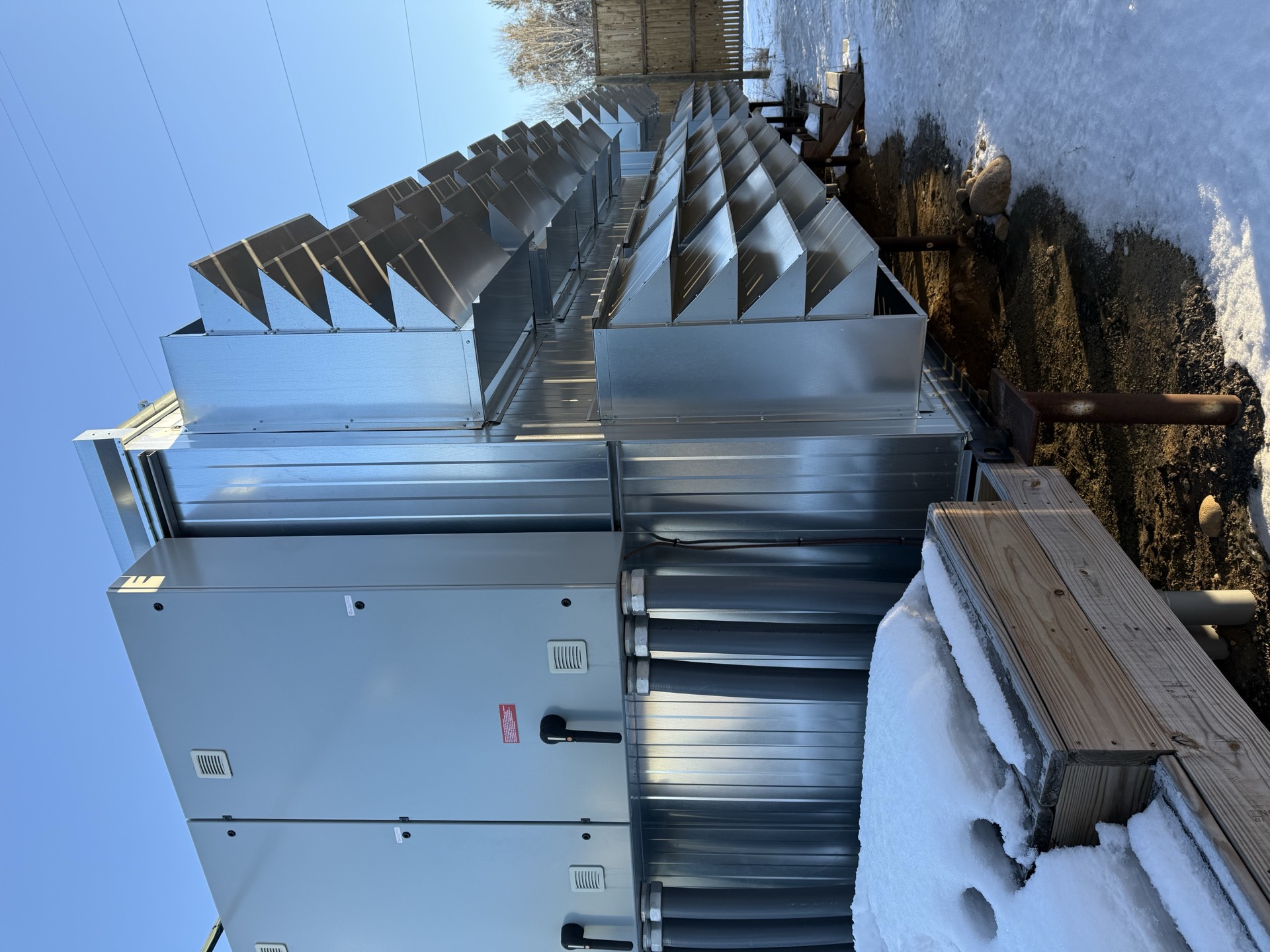 Mining containers in winter