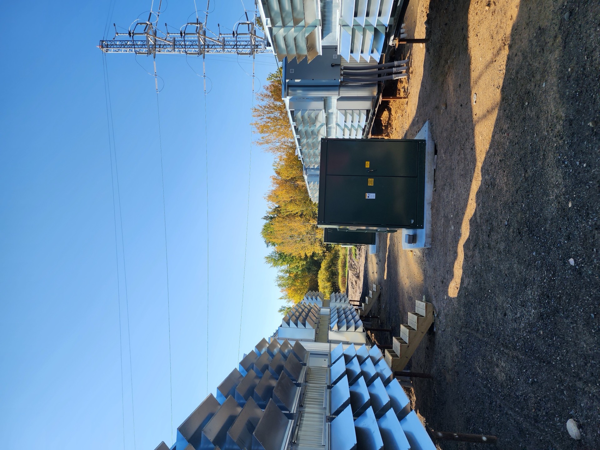 Mining containers and transformer
